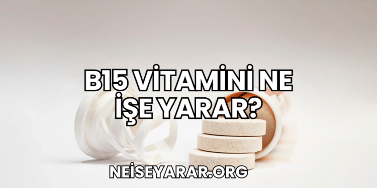 B15 Vitamini Ne İşe Yarar?