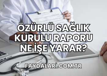 Özürlü Sağlık Kurulu Raporu Ne İşe Yarar?