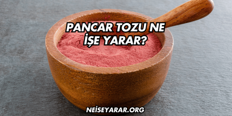 Pancar Tozu Ne İşe Yarar?