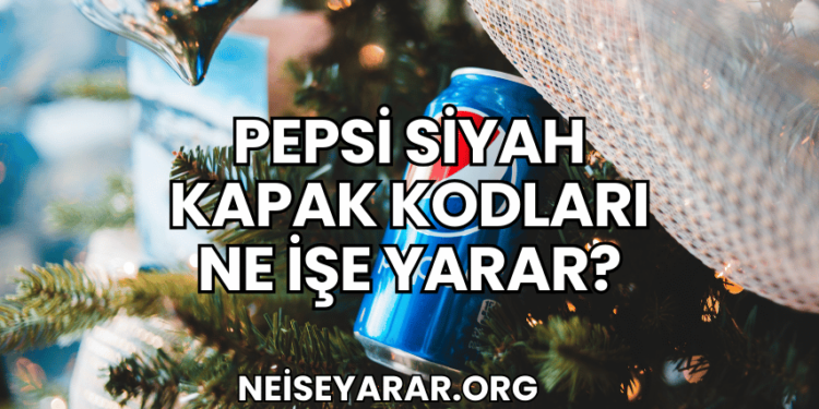 Pepsi Siyah Kapak Kodları Ne İşe Yarar?