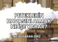 Peteklerin Havasını Almak Ne İşe Yarar?