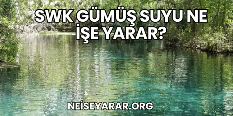 SWK Gümüş Suyu Ne İşe Yarar?