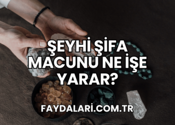 Şeyhi Şifa Macunu Ne İşe Yarar?