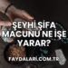 Şeyhi Şifa Macunu Ne İşe Yarar?