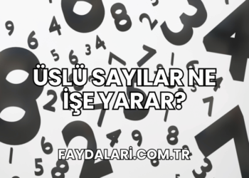 Üslü Sayılar Ne İşe Yarar?