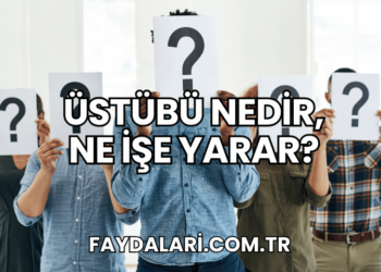 Üstübü Nedir, Ne İşe Yarar?