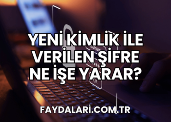 Yeni Kimlik ile Verilen Şifre Ne İşe Yarar?