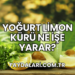 Yoğurt Limon Kürü Ne İşe Yarar?