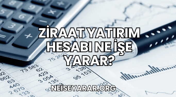 Ziraat Yatırım Hesabı Ne İşe Yarar?