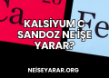 Kalsiyum C Sandoz Ne İşe Yarar?