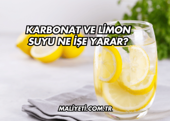Karbonat ve Limon Suyu Ne İşe Yarar?