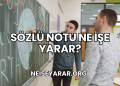 Sözlü Notu Ne İşe Yarar?
