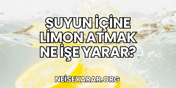 Suyun İçine Limon Atmak Ne İşe Yarar?