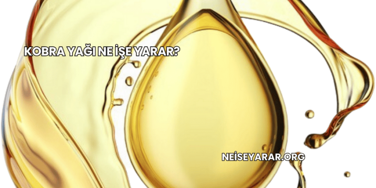 Kobra Yağı Ne İşe Yarar?