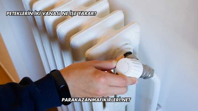 Peteklerin İki Vanası Ne İşe Yarar?
