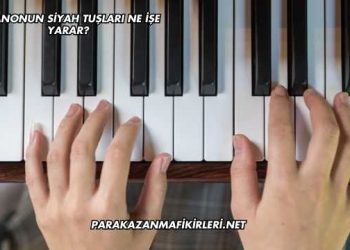 Piyanonun Siyah Tuşları Ne İşe Yarar?