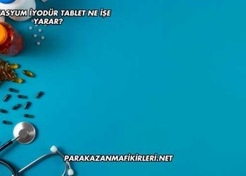 Potasyum İyodür Tablet Ne İşe Yarar?