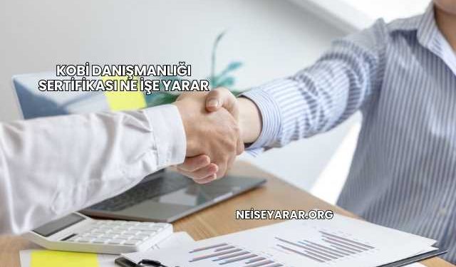 Kobi Danışmanlığı Sertifikası Ne İşe Yarar