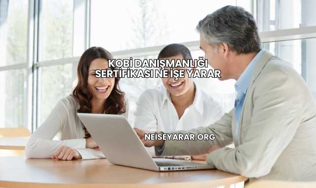Kobi Danışmanlığı Sertifikası Ne İşe Yarar