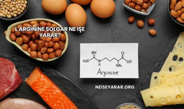 L Arginine Solgar Ne İşe Yarar?