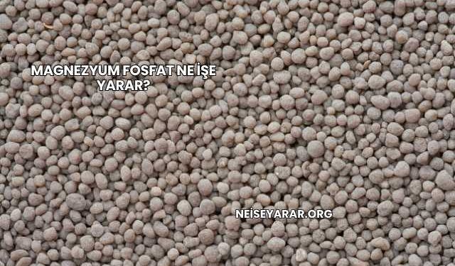Magnezyum Fosfat Ne İşe Yarar?