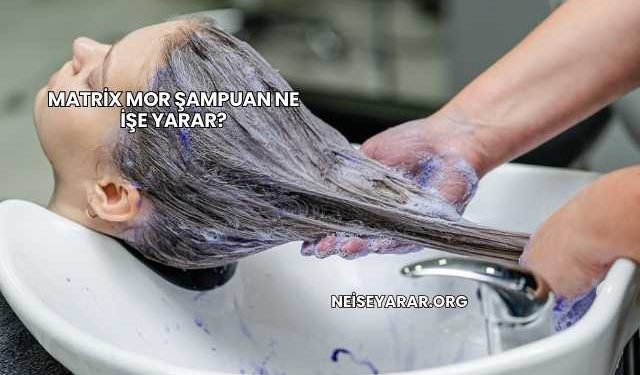 Matrix Mor Şampuan Ne İşe Yarar?