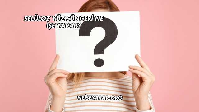 Selüloz Yüz Süngeri Ne İşe Yarar?