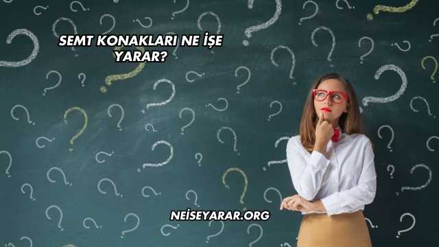 Semt Konakları Ne İşe Yarar?