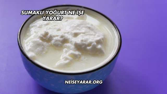 Sumaklı Yoğurt Ne İşe Yarar?
