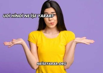 Udi Hindi Ne İşe Yarar?