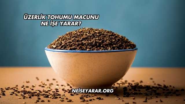 Üzerlik Tohumu Macunu Ne İşe Yarar?