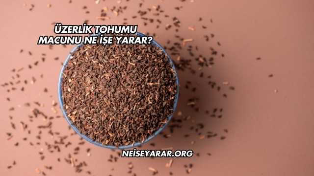 Üzerlik Tohumu Macunu Ne İşe Yarar?