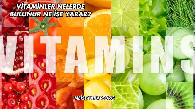 Vitaminler Nelerde Bulunur Ne İşe Yarar?