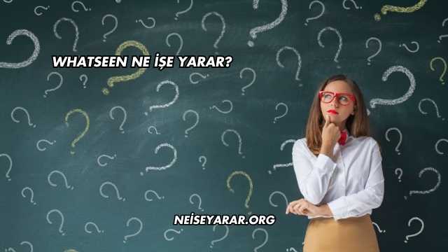 Whatseen Ne İşe Yarar?