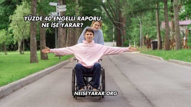 Yüzde 40 Engelli Raporu Ne İşe Yarar?