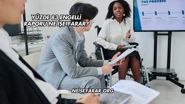 Yüzde 83 Engelli Raporu Ne İşe Yarar?