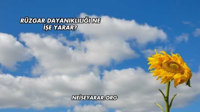 Rüzgar Dayanıklılığı Ne İşe Yarar?