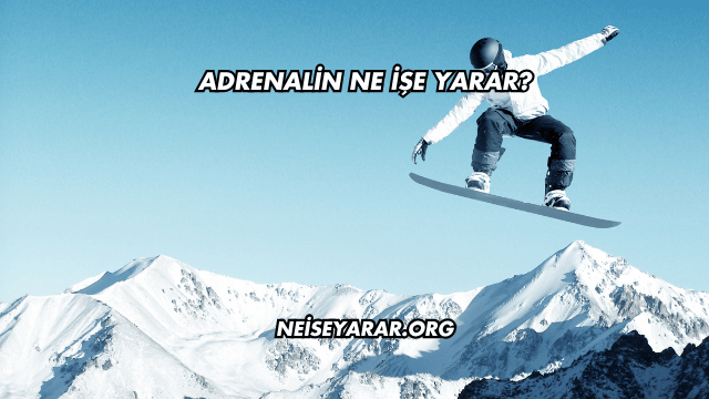 Adrenalin Ne İşe Yarar?