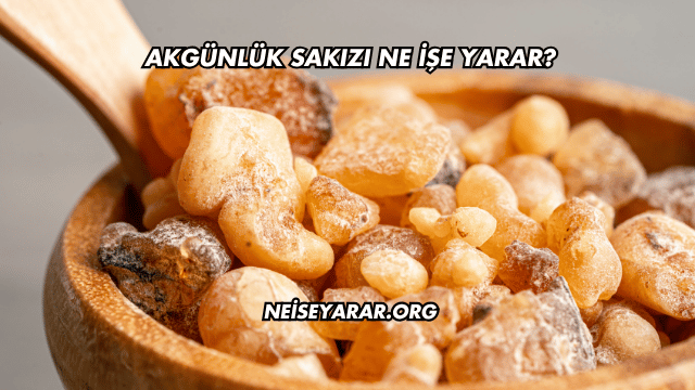 Akgünlük Sakızı Ne İşe Yarar?