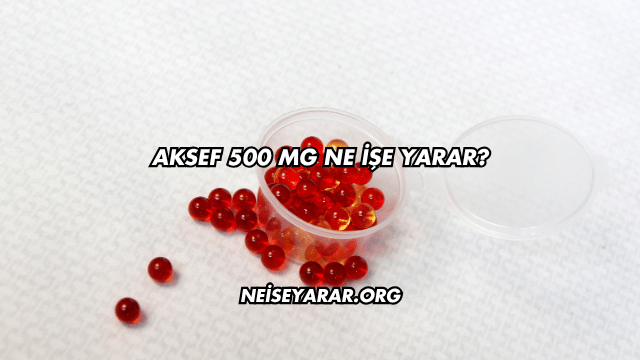 Aksef 500 Mg Ne İşe Yarar?