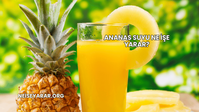 Ananas Suyu Ne İşe Yarar?