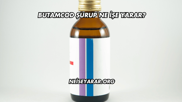 Butamcod Şurup Ne İşe Yarar?