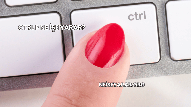 Ctrl F Ne İşe Yarar?