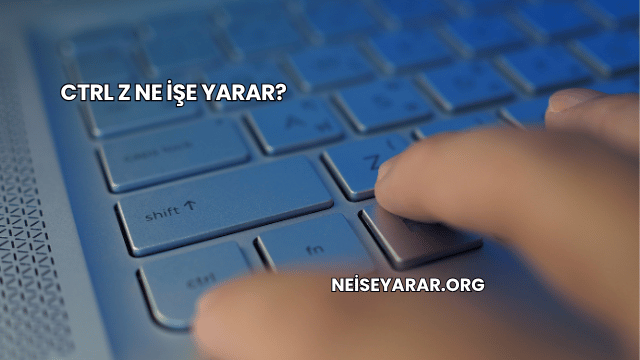 Ctrl Z Ne İşe Yarar?