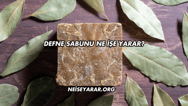 Defne Sabunu Ne İşe Yarar?