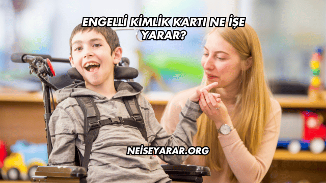 Engelli Kimlik Kartı Ne İşe Yarar