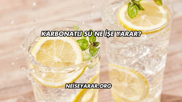 Karbonatlı Su Ne İşe Yarar?