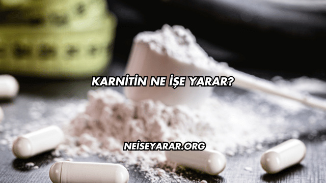 Karnitin Ne İşe Yarar?