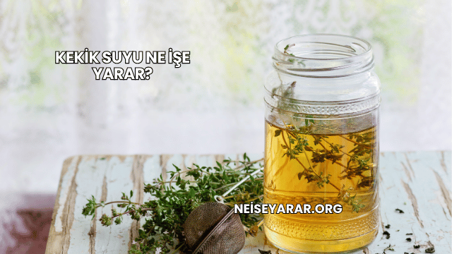 Kekik Suyu Ne İşe Yarar?