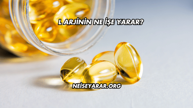 L Arjinin Ne İşe Yarar?